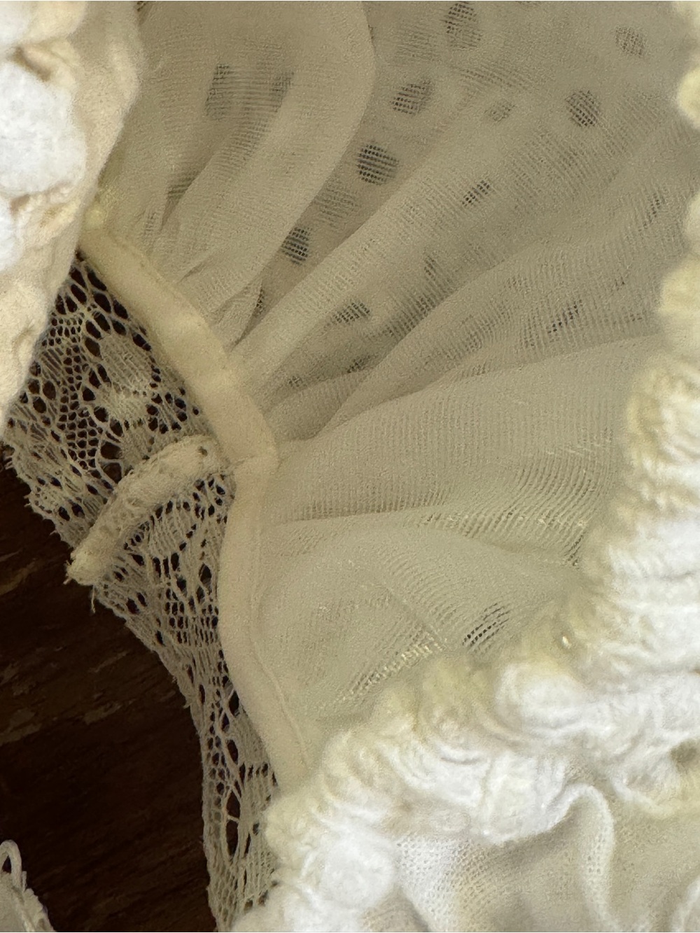 For Love & Lemons Women’s White Eyelet Puff Sleeve Mini Dress Size M Linen Blend - Picture 11 of 14